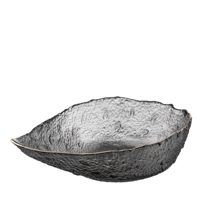 Салатник Ardesto Leaf, 21.5см, стекло, серый