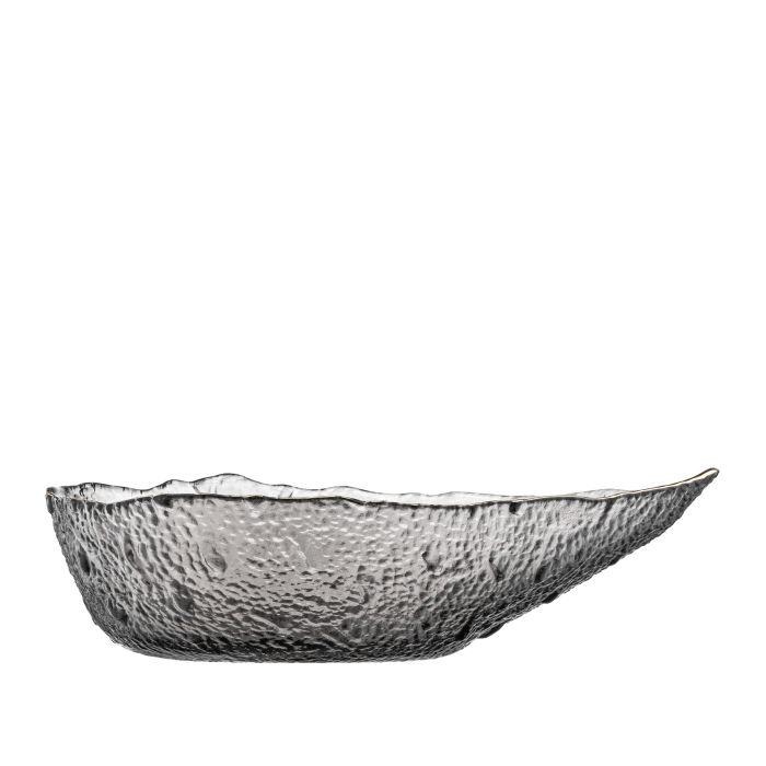 Салатник Ardesto Leaf, 21.5см, стекло, серый