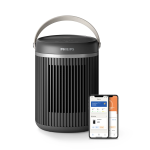 Тепловентилятор Philips Series 3000, 20м2, 2000Вт, электр. упр-ние, керамич. нарев.элемент , Wi-Fi, темно-серый
