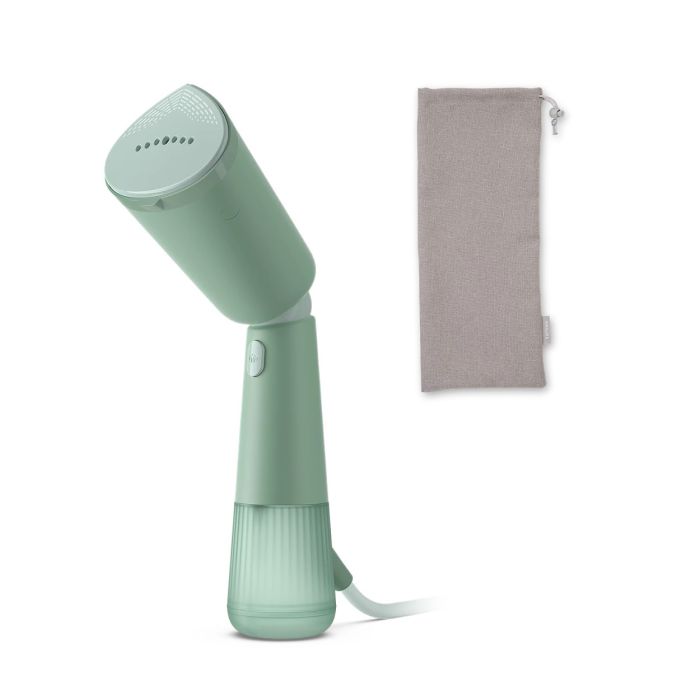 Отпариватель Philips компактный Series 5000, 1400Вт, 120мл, паровой удар -24гр, складная ручка, пластик, серо-зеленый