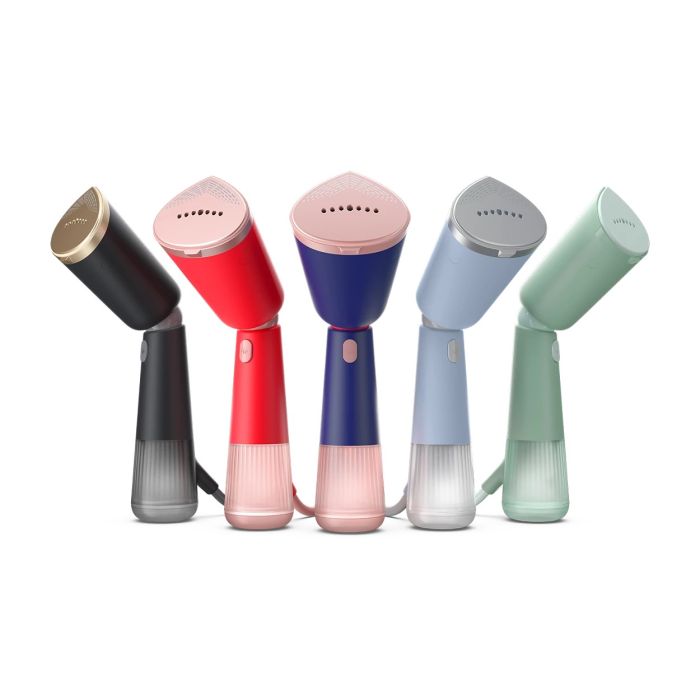 Отпариватель Philips компактный Series 5000, 1400Вт, 120мл, паровой удар -24гр, складная ручка, пластик, серо-зеленый