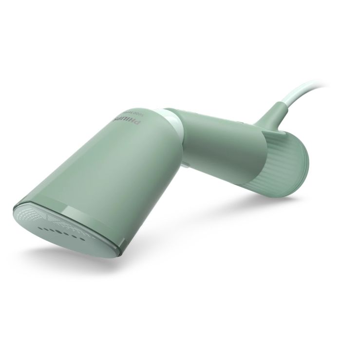 Отпариватель Philips компактный Series 5000, 1400Вт, 120мл, паровой удар -24гр, складная ручка, пластик, серо-зеленый