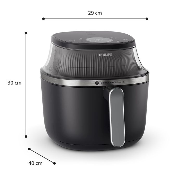 Мультипіч Philips Ovi Series 3000 1400Вт, чаша-4.2л, сенсорне управл., 6 авто. програм, пластик, чорний
