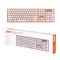 Клавиатура ножничная 2E KS270 109key, WL/BT, EN/UK, розово-белый