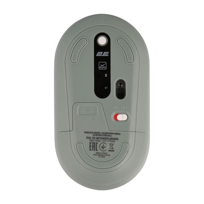 Мышь 2E MF300 FLORA:DILL Silent WL BT, зелёный