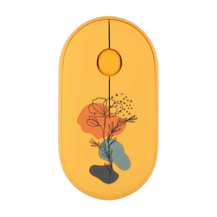 Мышь 2E MF300 FLORA:POPPY Silent WL BT, жёлтый