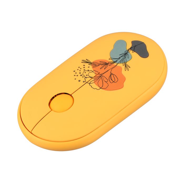 Мышь 2E MF300 FLORA:POPPY Silent WL BT, жёлтый