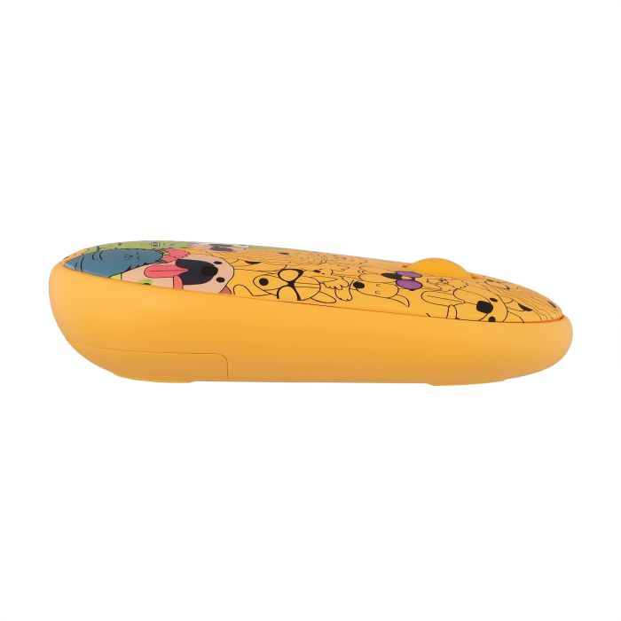 Мышь 2E MF300 PETS:CATS&DOGS  Silent WL BT, жёлтый