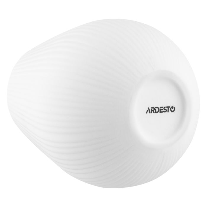Ваза ARDESTO Olbia, 12.5х14см, фарфор, белый