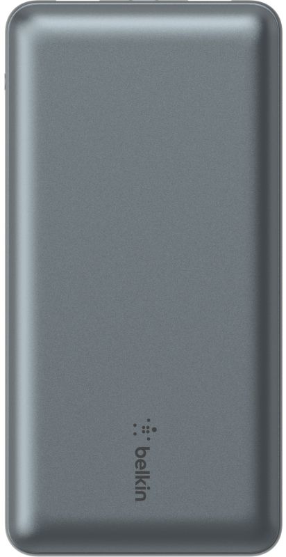 Портативное зарядное устройство Power Bank Belkin 10000мАч, 15Вт, 2хUSB-A/USB-C, серый