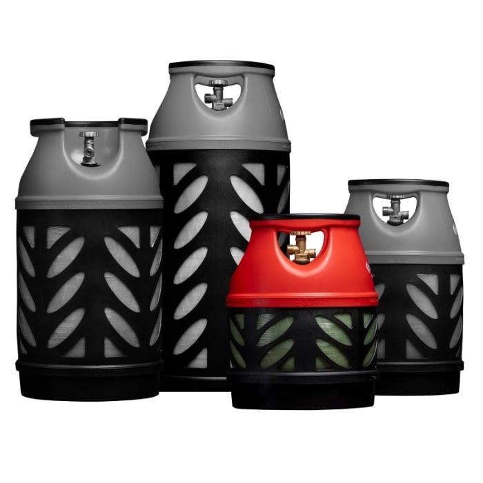 Баллон газовый композитный Gutgas Ragasco CR-12.5, 12.5л, пропан/бутан 5кг/6кг, 30бар, вентиль KLF, 3.7кг