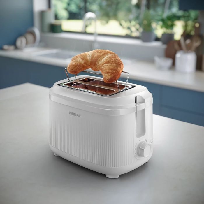 Тостер  Philips Series 3000 900Вт, пластик, подогрев,разморозка, белый