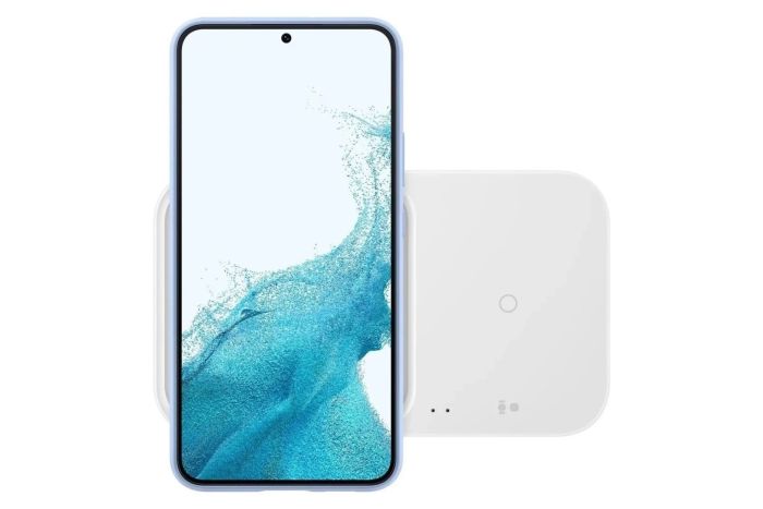 Зарядное устройство беспроводное Samsung Duo 15Вт с блоком питания, белый