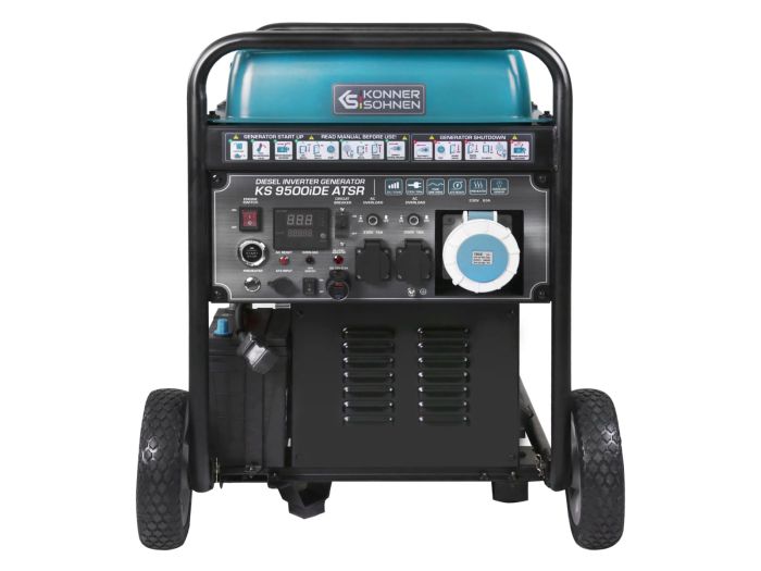 Генератор дизельний інверторний Konner&Sohnen KS 9500IDE ATSR, 230В, 9.5кВт, АВР(ATS), електростартер, 130кг
