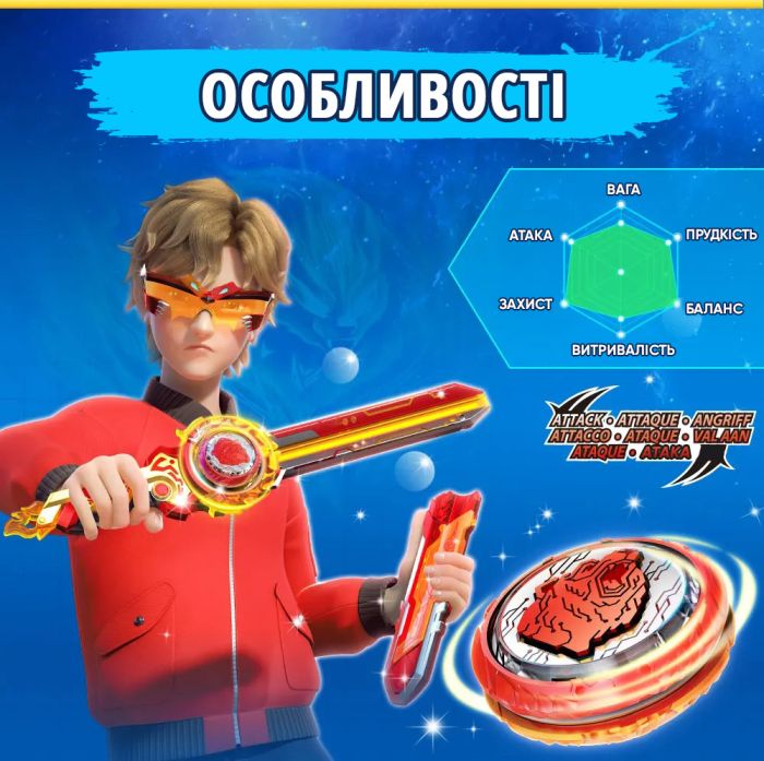 Волчок Infinity Nado VI Flaming Pack Пылающий Боевой Медведь (Blazing War Bear)