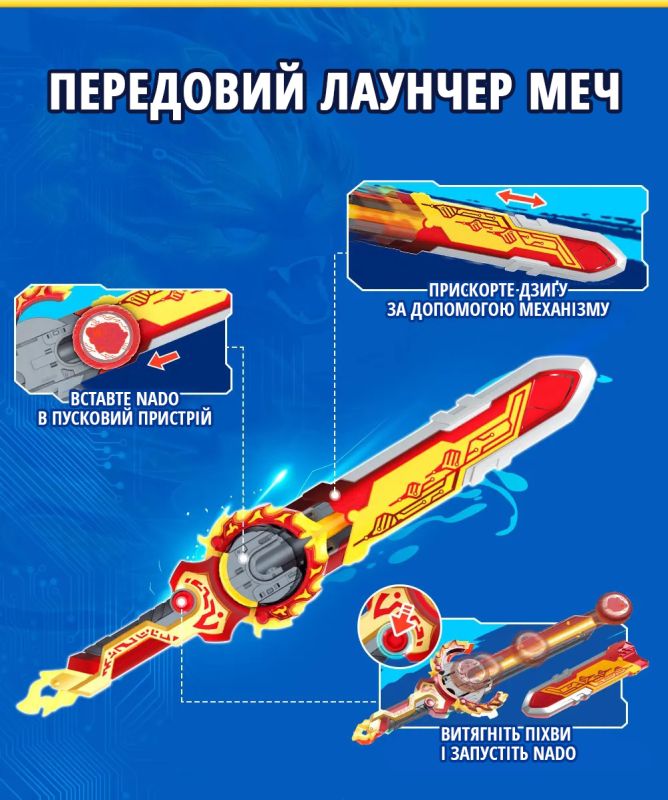 Волчок Infinity Nado VI Flaming Pack Пылающий Боевой Медведь (Blazing War Bear)