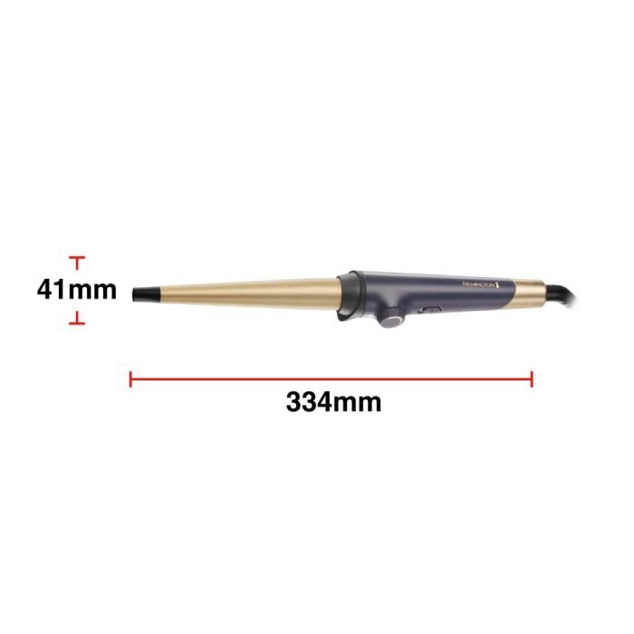 Плойка Remington Sapphire Luxe конусная , D -13-25 mm, 130-200С, чехол, керамика, сапфировый