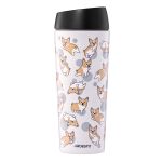 Термокухоль Ardesto Coffee Time Corgi 450мл, нержавіюча сталь, сірий