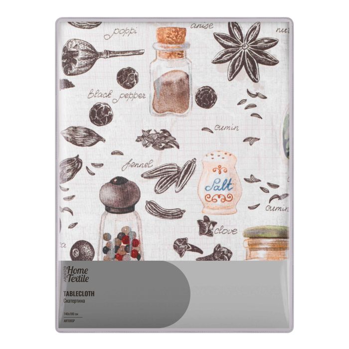 Скатерть Ardesto Spice 140х180см, 90% полиэстер, 10% хлопок