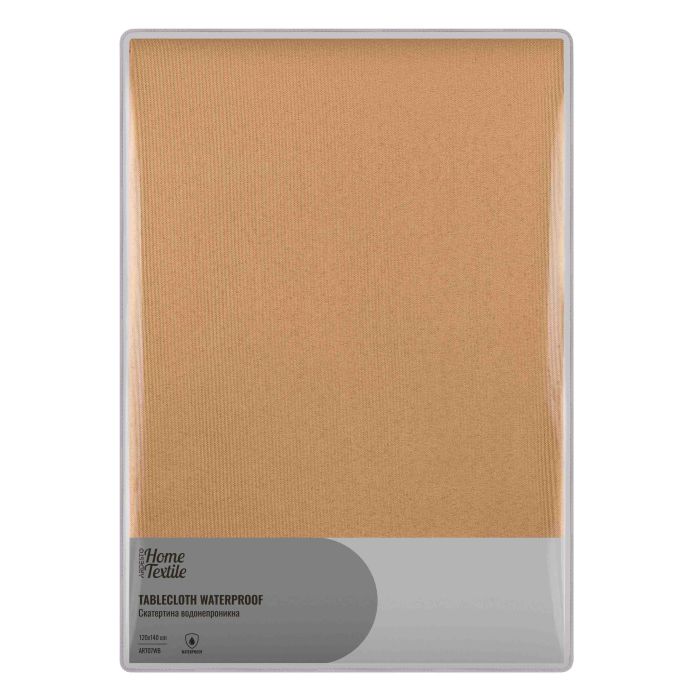 Скатерть Ardesto Waterproof 120х140см, 100% полиэстер, бежевый