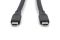 Кабель DIGITUS USB-C заряджання/синхронізації, USB 3.2 Gen 2, 10G, 100W, 4K, силіконовий, 1м, чорний