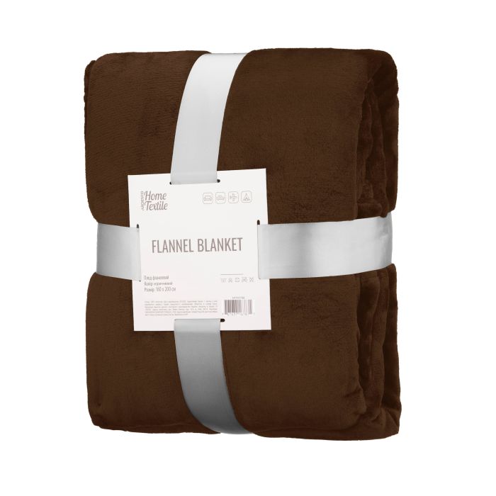 Плед Ardesto Flannel 160х200см, 100% полиэстер, коричневый