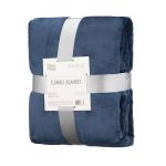 Плед Ardesto Flannel 160х200см, 100% поліестер, синій темний