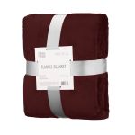 Плед Ardesto Flannel 160х200см, 100% поліестер, бургунді