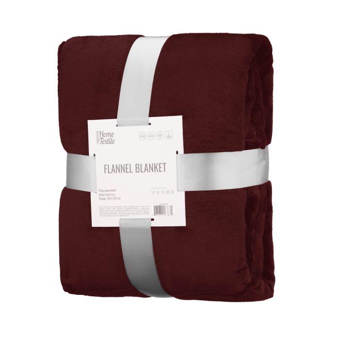 Плед Ardesto Flannel 160х200см, 100% полиэстер, бургунди