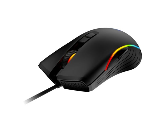 Мышь MSI FORGE GM300, RGB, USB-A, чёрный