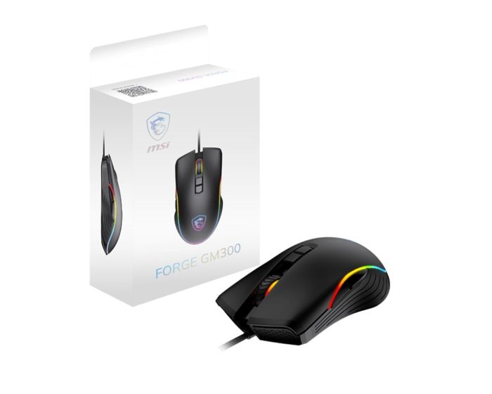 Мышь MSI FORGE GM300, RGB, USB-A, чёрный