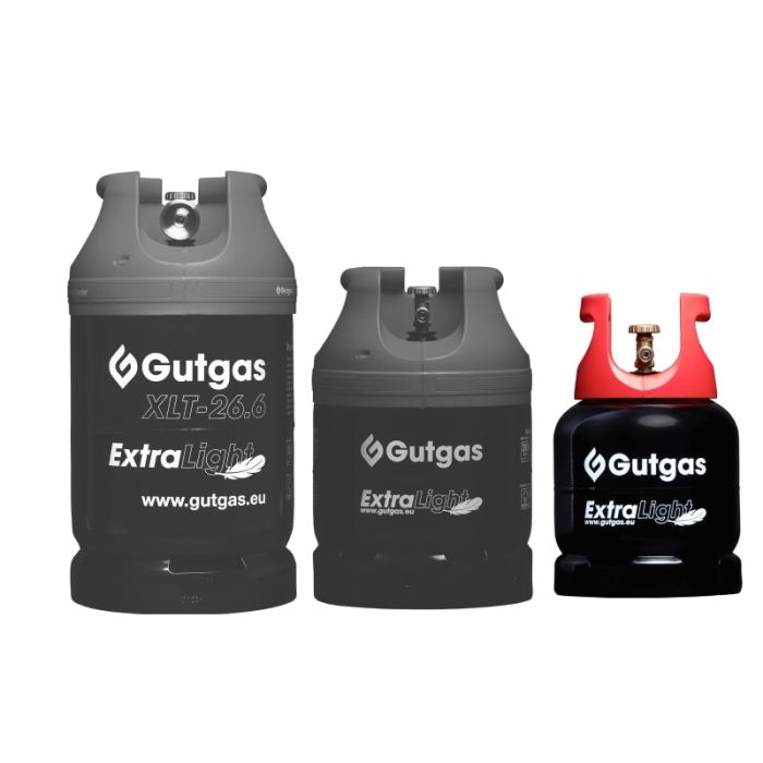 Баллон газовый стальной Gutgas Ragasco ExtraLight XLT-9.6, 9.6л, 30бар, вентиль KLF, 3.7кг