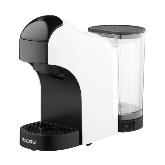 Кофеварка Ardesto капсульная, 0.8л, капсулы Nespresso, Nescafe Dolce Gusto, молотый кофе, сенсорное управление, белый