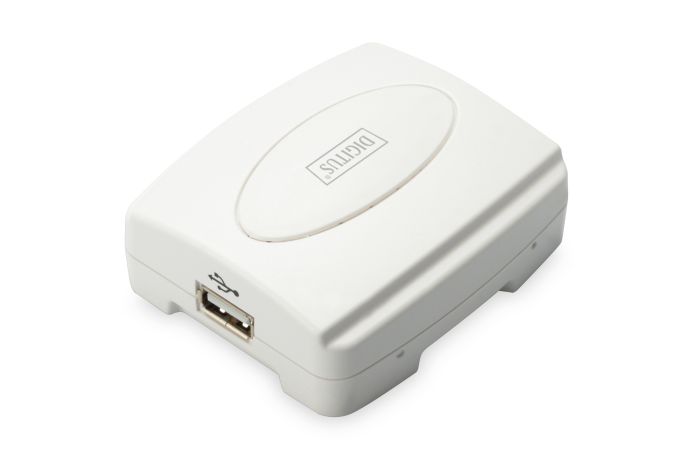 Принт-сервер DIGITUS Fast Ethernet, 1xRJ45, 1xUSB A 2.0