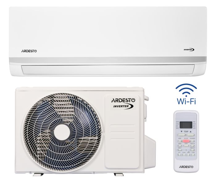 Кондиціонер  Ardesto  18м2 інвертор 7000BTU 2.1кВт A++/A+ -15°С Wi-Fi R32 білий ARDESTO ACM-07INV-R32-WF-AG-S