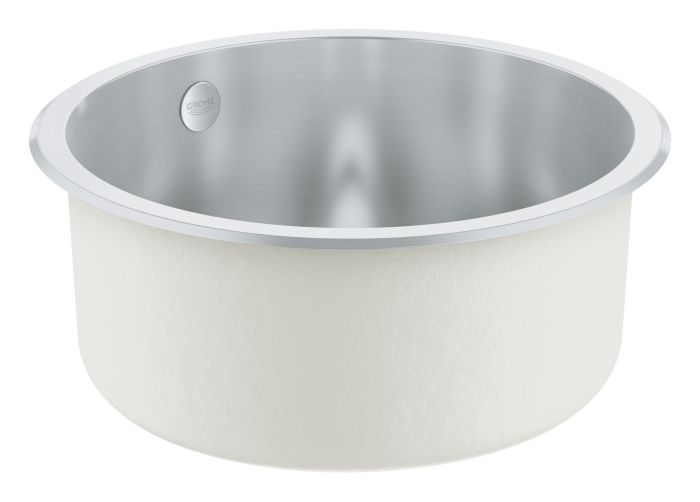 Мийка кухонна Grohe K200, нерж.сталь, кругла, без крила, 440x440x178мм, чаша - 1, врізна, нержавіюча сталь
