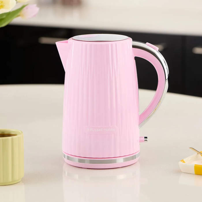 Электрочайник Russell Hobbs Eden, 1.7л, нержавеющая сталь, пластик, малиновый