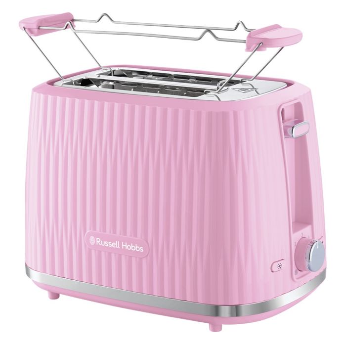 Тостер  Russell Hobbs Eden 800Вт, пластик, подогрев,разморозка, малиновый