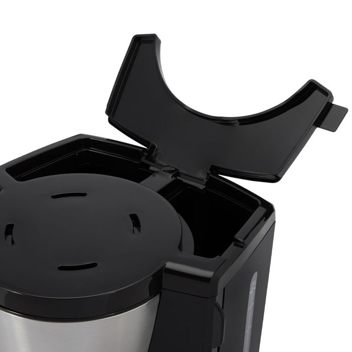 Кофеварка Russell Hobbs  капельная  Heaton, 1.25л, молотый, черно-серебристый