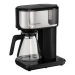 Кофеварка Russell Hobbs  капельная  Attentiv, 1.25л, молотый, черно-серебристый