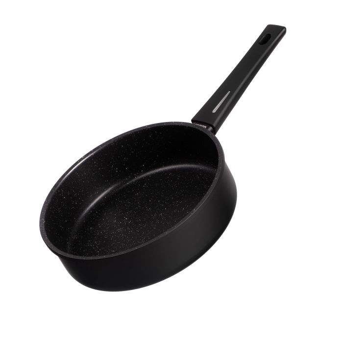Сковорода глубокая с кришкой Ardesto Gemini Gourmet Andria, 24см, алюминий, черный