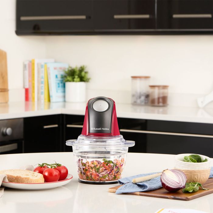 Измельчитель Russell Hobbs Desire Red, 200Вт, чаша-500мл, стекло, корпус-пластик, крассный