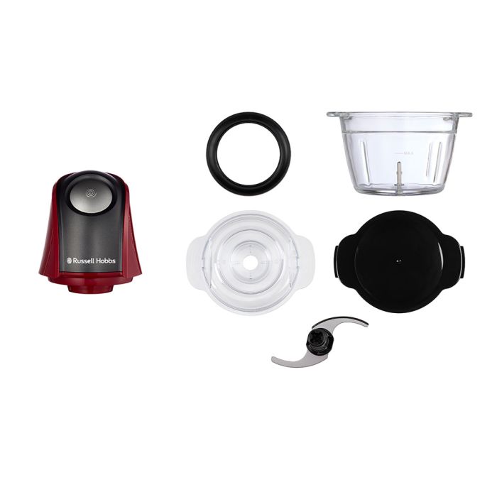 Измельчитель Russell Hobbs Desire Red, 200Вт, чаша-500мл, стекло, корпус-пластик, крассный