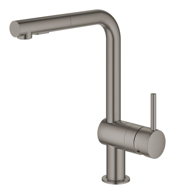 Набір для кухні Grohe K700U стальна мийка 31574AL1 + зміш. 30274AL0 + дозатор 40535AL0, матовий графіт