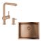 Набор для кухни Grohe K700U стальная мойка 31574DL1 + смес. 30274DL0 + дозатор 40535DL0, матовый теплый закат