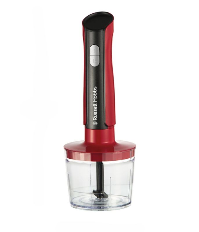Блендер Russell Hobbs погружной Desire Red, 500Вт, чаша-500мл, венчик, мини-измел., красный