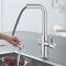 Змішувач для кухні Grohe Blue Home, довж.виливу - 223мм,  поворотний, витяжний, 1 важіль + сенсор, хром