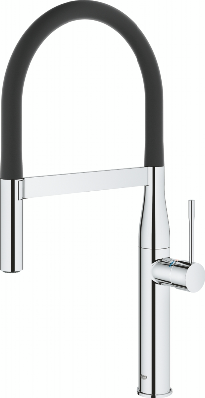Смеситель  для кухни  Grohe Essence,  дл.излива - 240мм, поворотный, гибкий, 1 рычаг,  хром