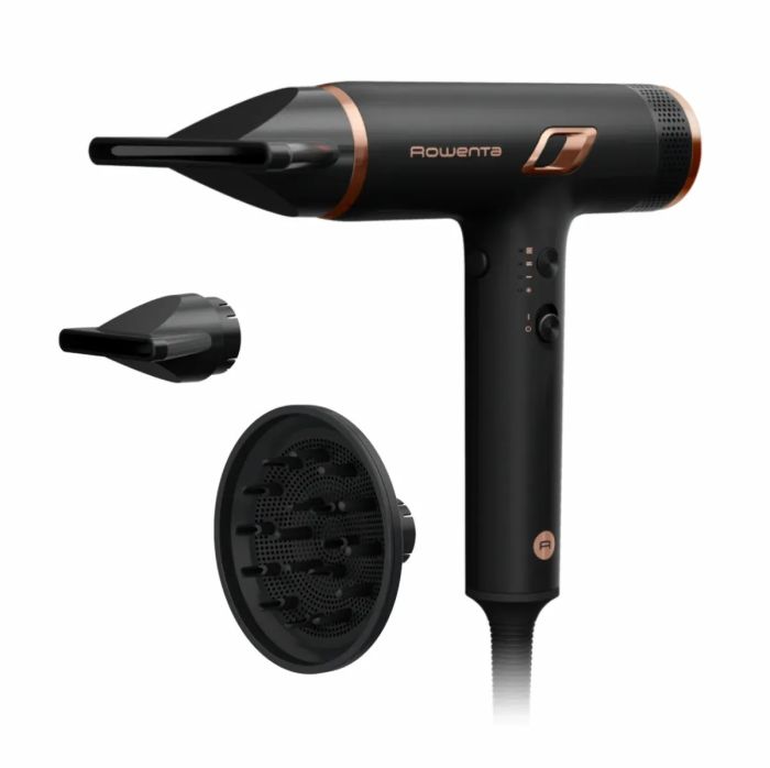 Фен Rowenta T-Shape Maesteria Nano, 1700Вт, режимов-3, дифузор, иониз-я, хол. обдув, черный