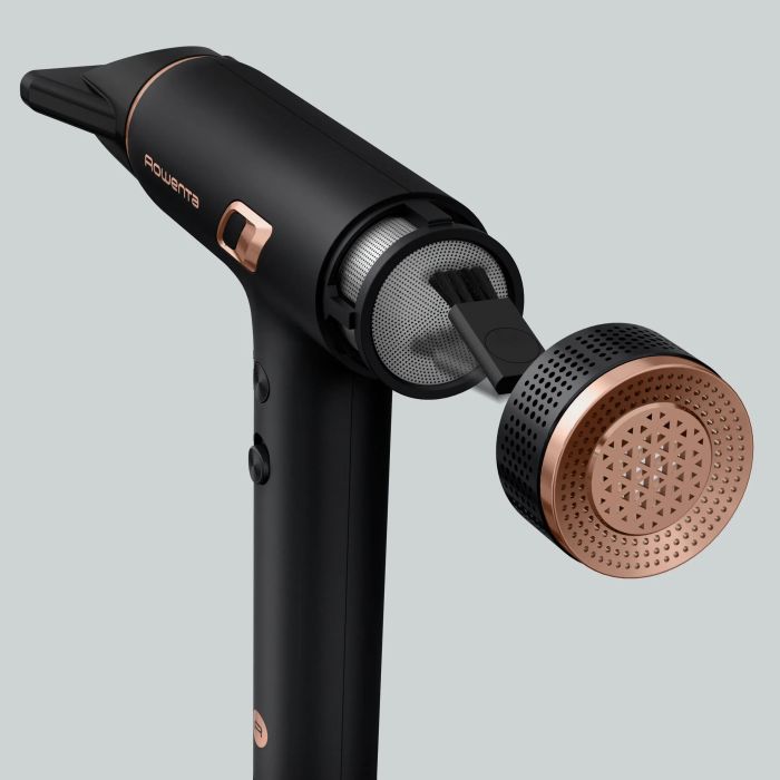Фен Rowenta T-Shape Maesteria Nano, 1700Вт, режимов-3, дифузор, иониз-я, хол. обдув, черный